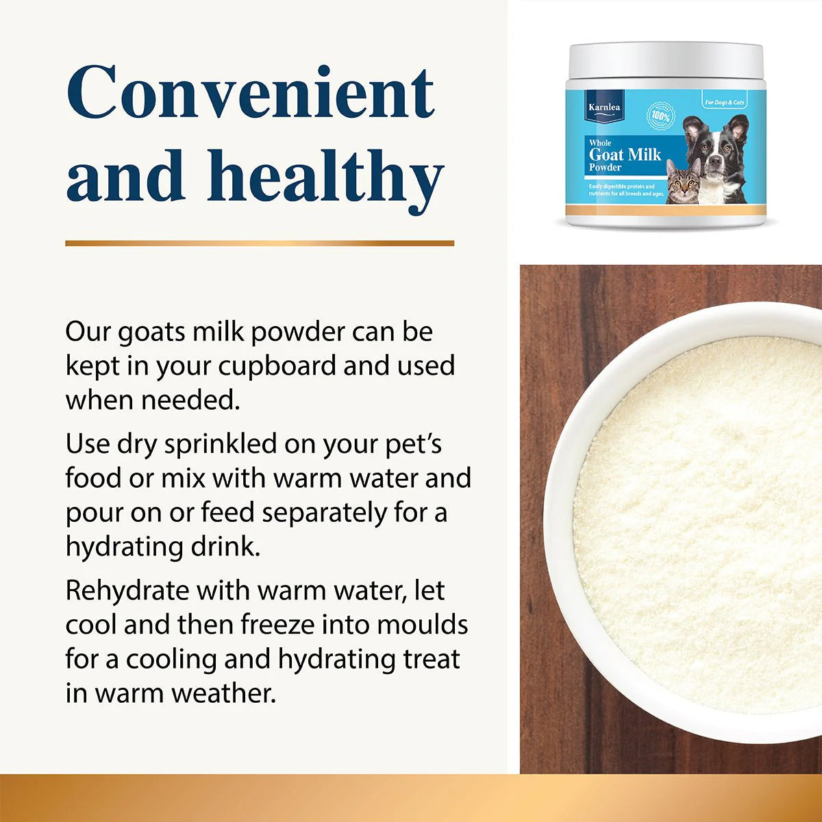 Karnlea Goat Milk Powder for Dogs and Cats 200g