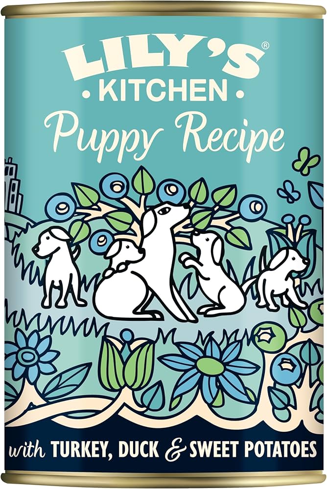 Lilys Kitchen Dog Tin Puppy Recipe Turkey & Duck 400g