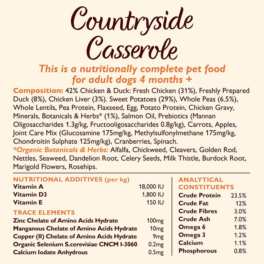 Lilys Kitchen Dog Complete Dry Countryside Casserole Chicken & Duck 2.5kg