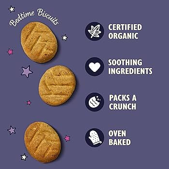 Lilys Kitchen Dog Bedtime Biscuit Treats with Honey Yogurt & Passion Flowers 80g