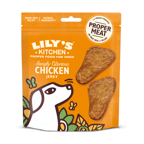 Lilys Kitchen Dog Treats Simply Glorious Chicken Jerky 70g