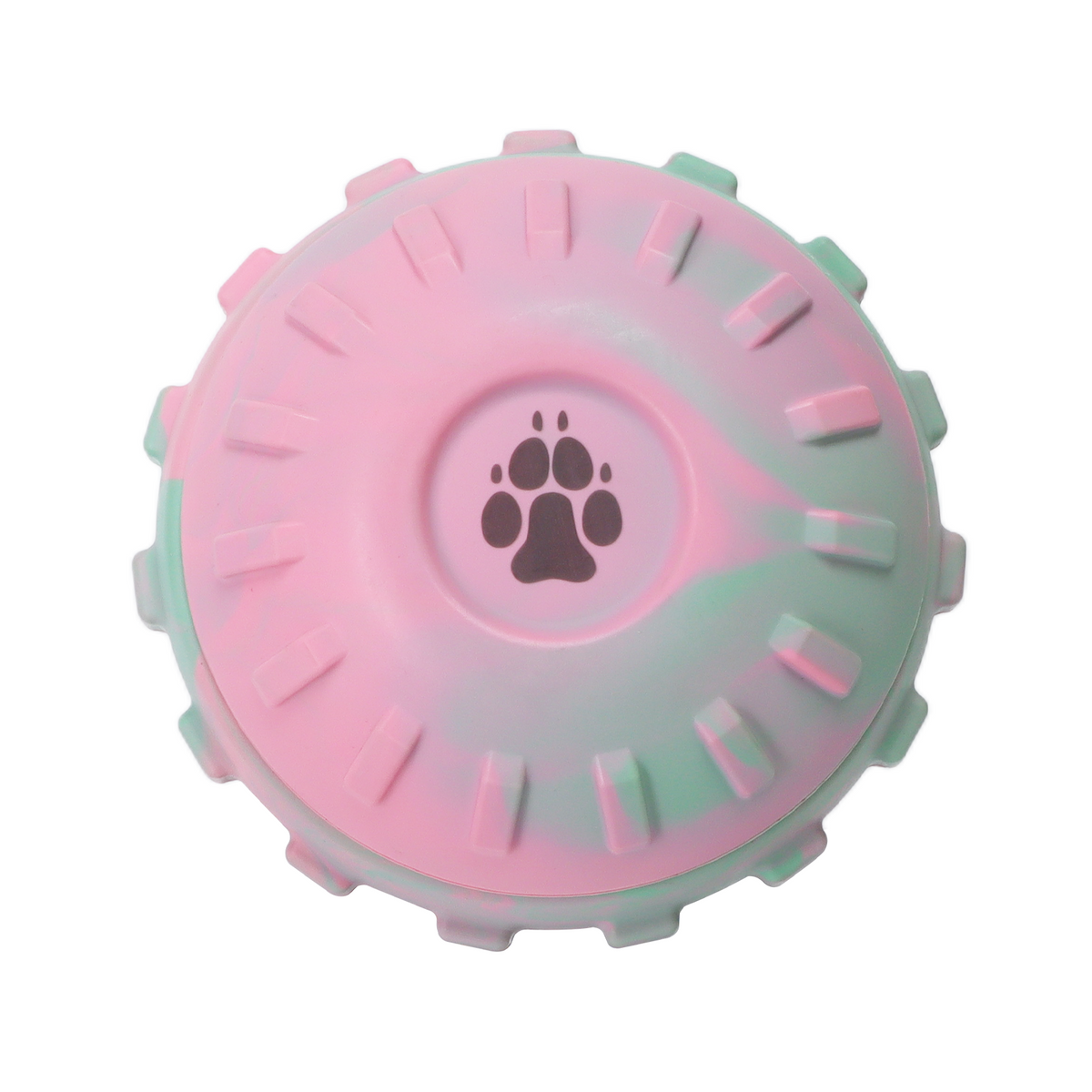 Durham Animal Feeds Big Licks Rubber Treat Ball Pink & Green