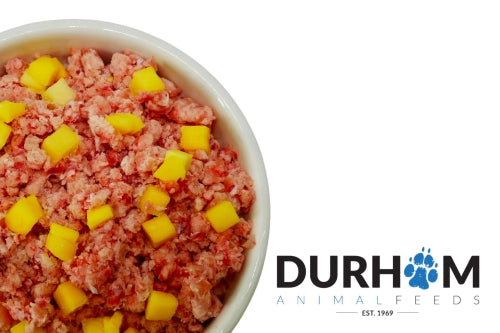 Durham chicken with mango mince