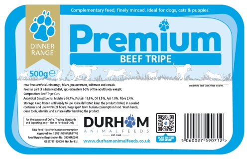 Durham Premium Beef Tripe Dinner 500g