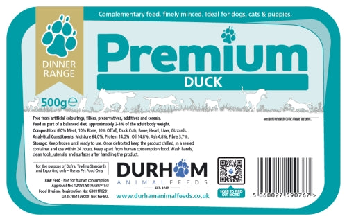 Durham Premium Duck Dinner 500g