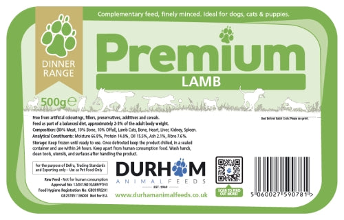Durham Premium Lamb Dinner 500g