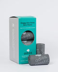 Adios Compostable Poop Bags with Handles On a Roll (Grey)
