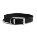 Ancol Classic Leather Collar Black 35-43cm Size 4