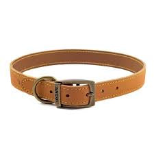 Ancol Timberwolf Leather Collar Mustard