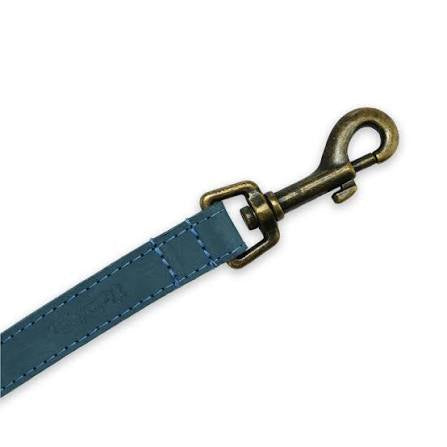 Ancol Timberwolf Leather Lead Blue 1mx19mm