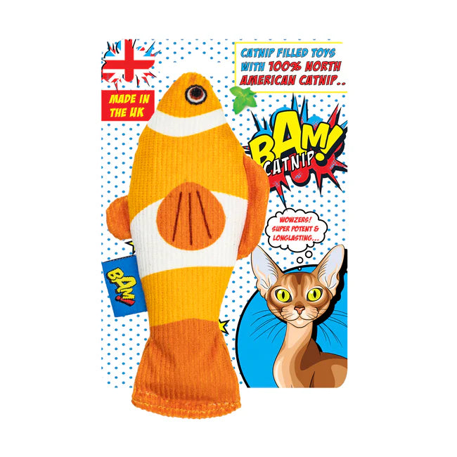 BAM Catnip Fish Cat Toy