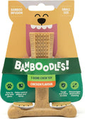 Bamboodle Dog T-Bone Chew Toy Small Chicken Beige 4inch