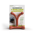 Bamboodle Dog Y-Bone Chew Toy Medium Bacon 6inch