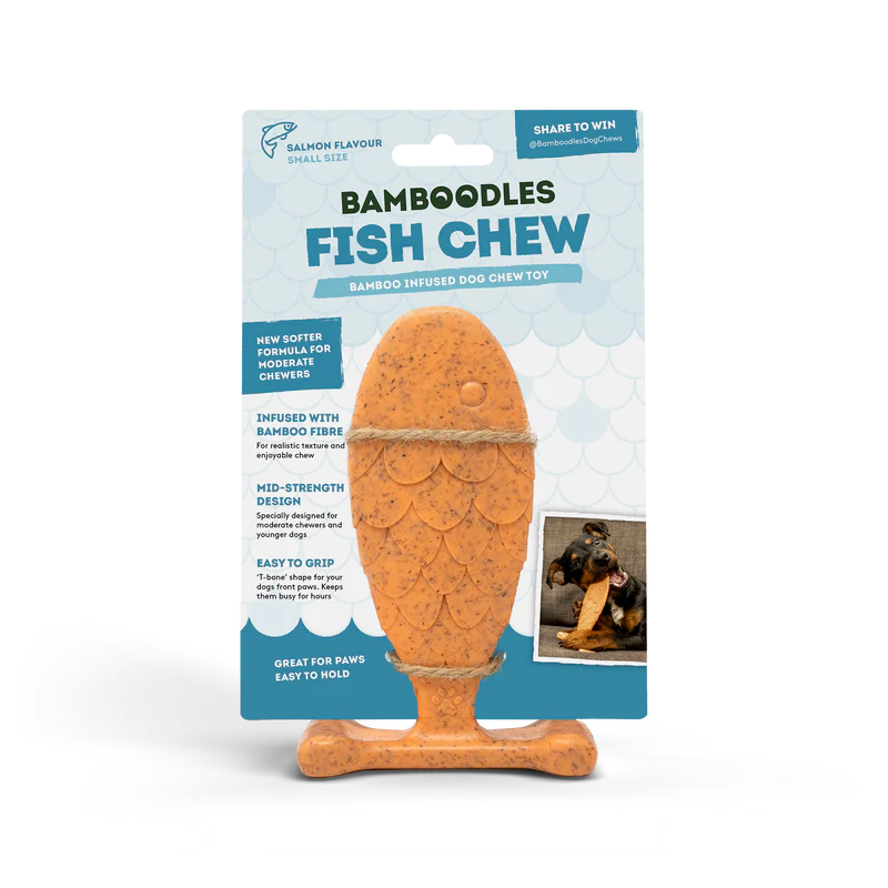 Bamboodles Puppy Fish Chewer Small