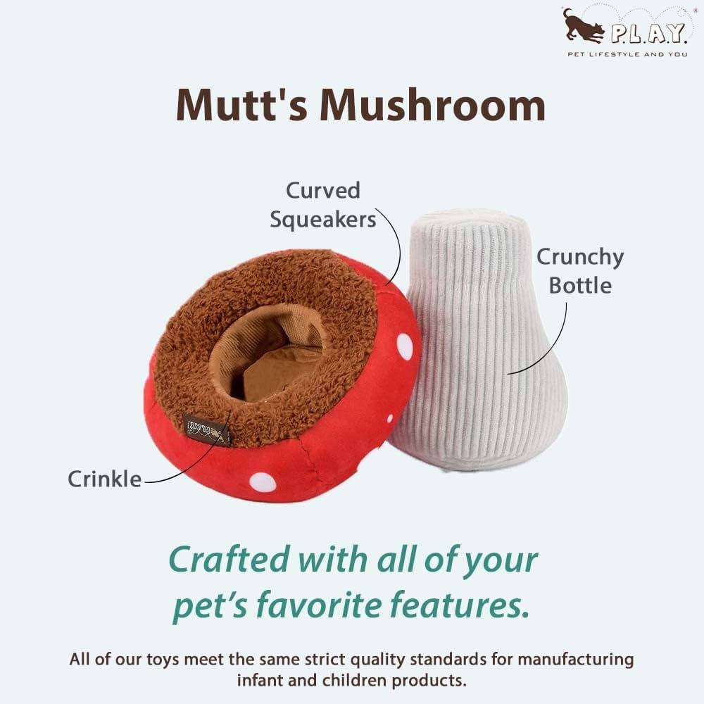 Blooming Buddies Mutt Mushroom Toy