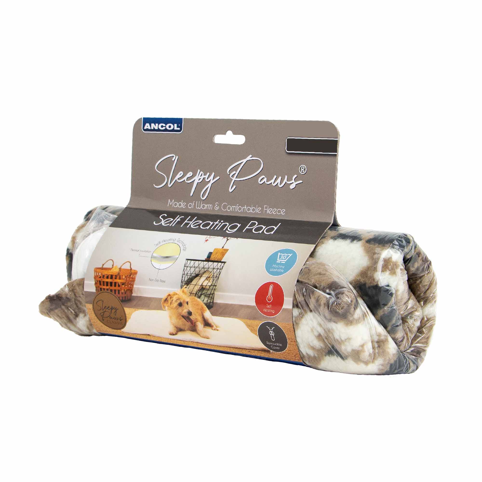 Ancol Sleepy Paws Self Heating Pad Brown