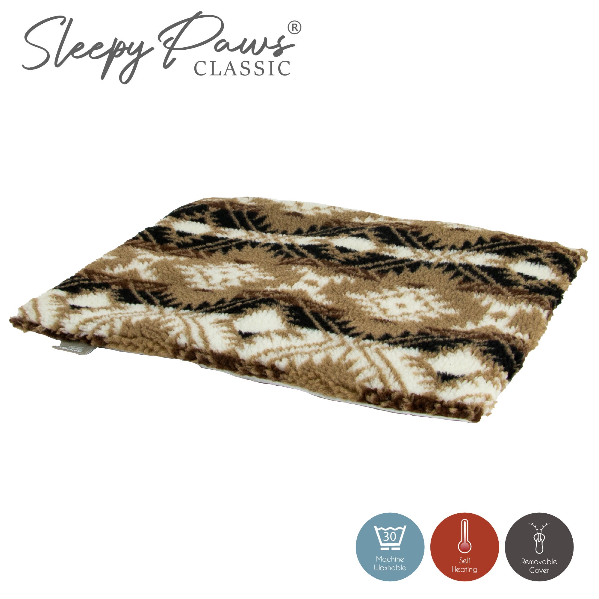 Ancol Sleepy Paws Self Heating Pad Brown