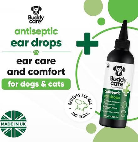 Buddycare Pet Antiseptic Ear Drops 200ml