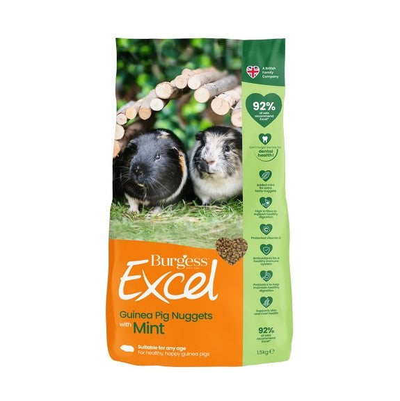 Burgess Excel Guinea Pig Nuggets with Mint 1.8kg