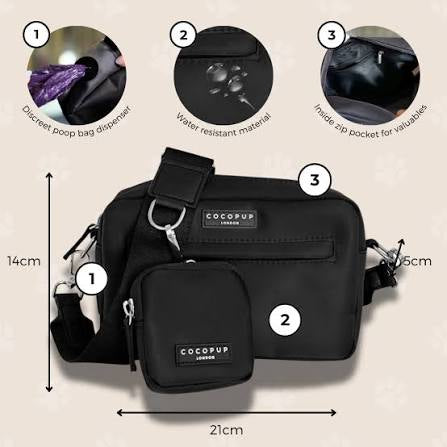 Cocopup Dog Walking Bag - Black