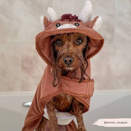Cocopup Harold the Highland Cow Drying Robe