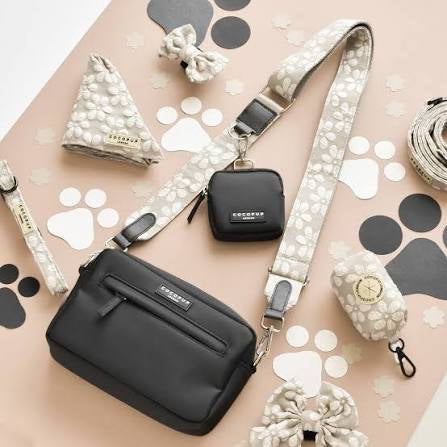 Cocopup Luxe Bag Strap - Mocha Flower
