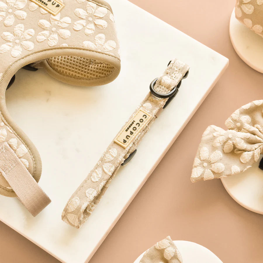 Cocopup Luxe Collar - Mocha Flower