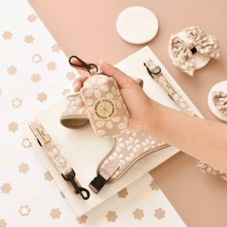 Cocopup Luxe Poo Bag Holder - Mocha Flower