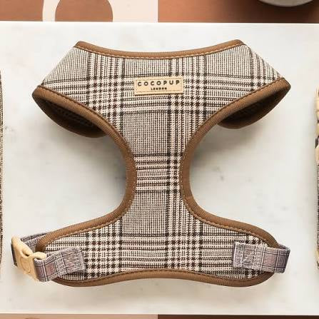 Cocopup Adjustable Neck Harness - Pup Plaid