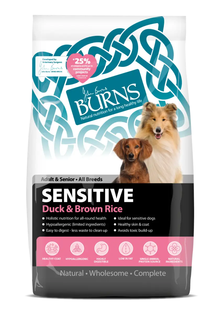 Burns sensitive Duck & Brown rice