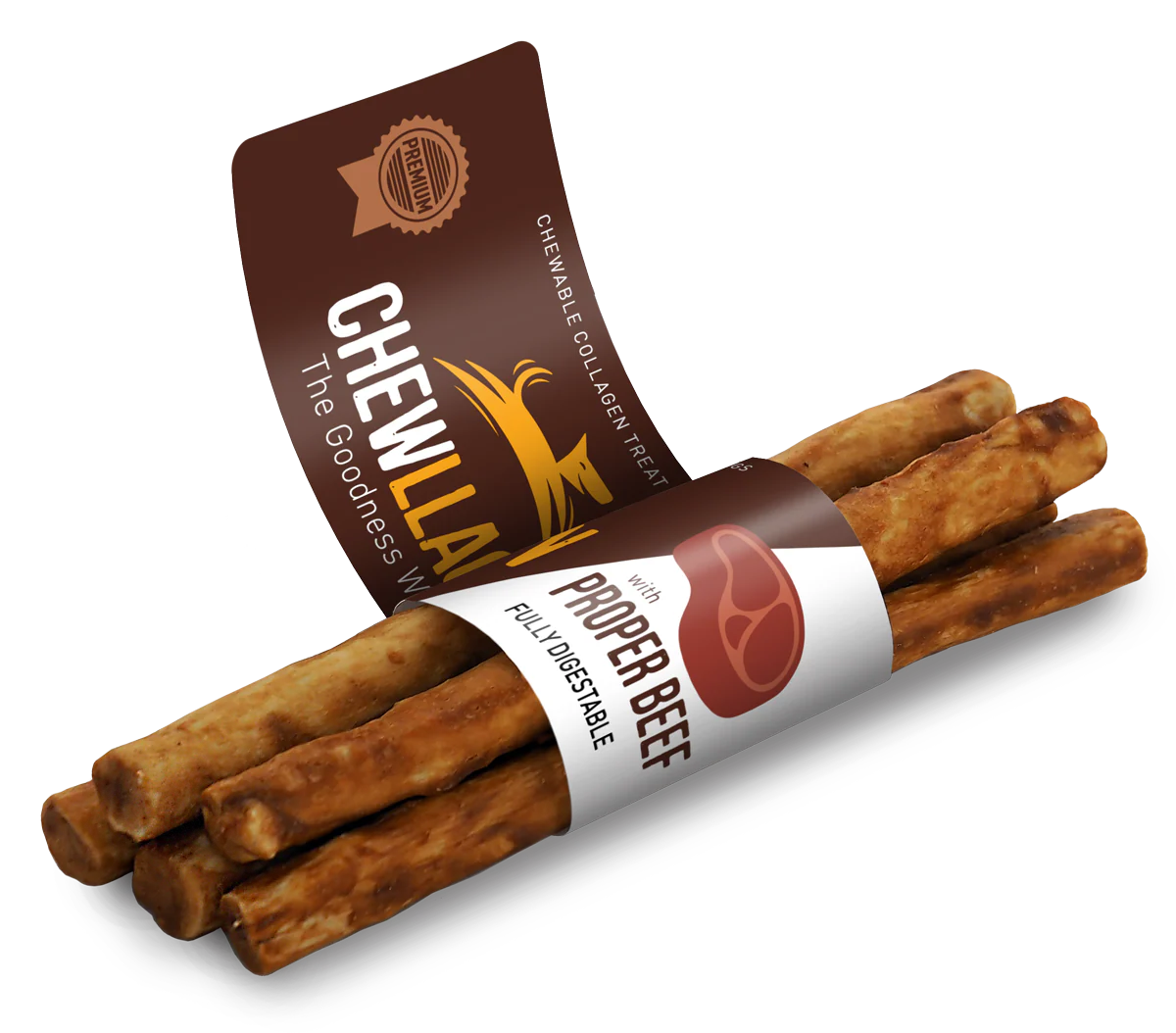 Chewllagen Beef Mini Roll 5 Pack