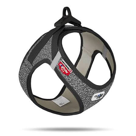 Curli Vest Dog Harness Merino Clasp Black Small