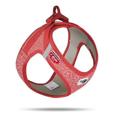 Curli Vest Dog Harness Merino Clasp Red Small