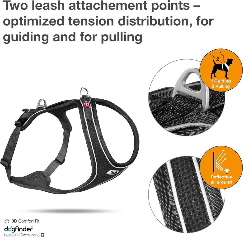 Curli Belka Harness Air-Mesh Black Extra Large