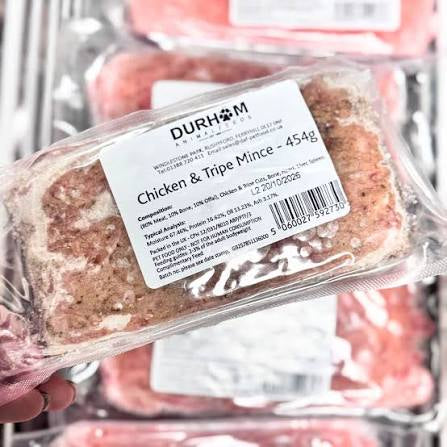 Durham Animal Feeds Chicken and Tripe Mince - 454g