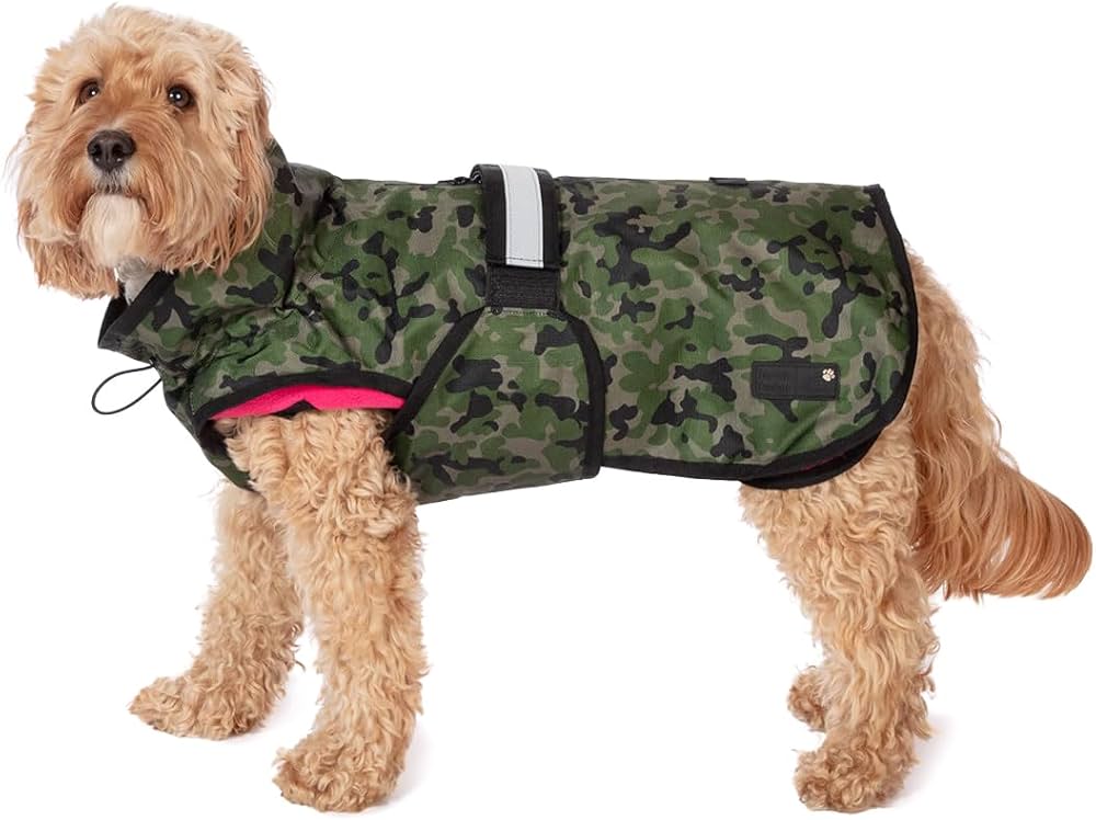 Danish Design 3 in 1 Dog Coat Camo/Pink 49cm (19in)