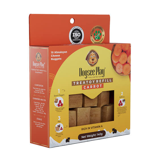 Dogsee Play Refill Pack Carrot 10 piece 140g