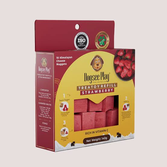 Dogsee Play Refill Pack Strawberry 10 pieces 140g