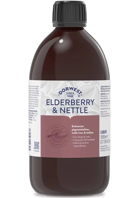 Dorwest Elderberry & Nettle Extract for Dogs and Cats - 250ml