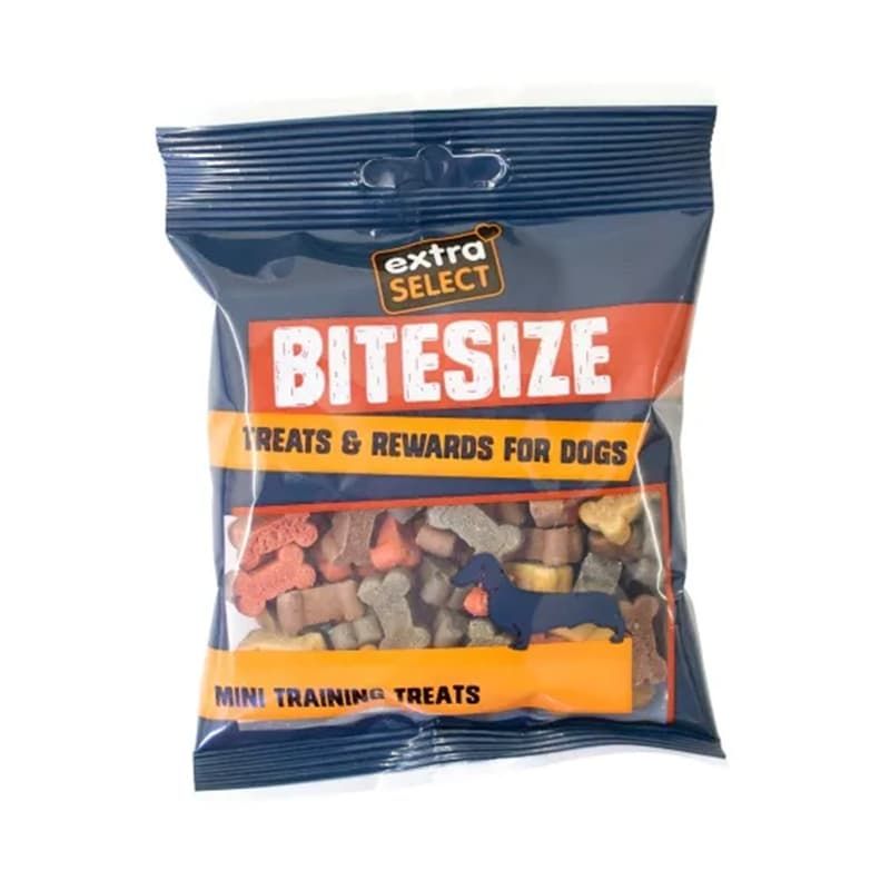 Extra Select Bitesize Mini Training Treats Mixed Flavours 100g