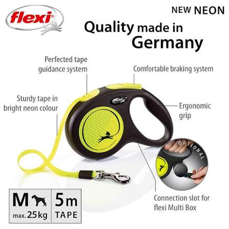 Flexi Neon Tape Yellow Large 5m