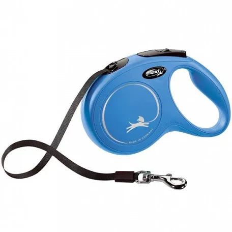Flexi Classic Tape Retractable Dog Lead Blue