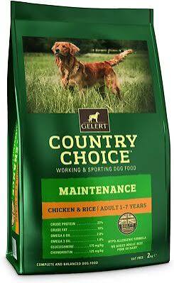 Gelert Adult Dog Country Choice Maintenance Chicken & Rice 2kg
