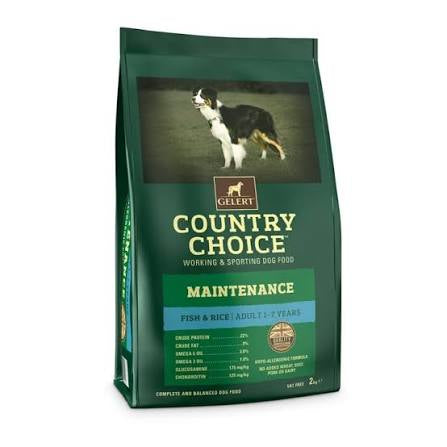 Gelert Adult Dog Country Choice Maintenance White Fish & Rice 2kg