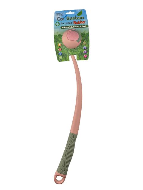 Gor Sustain Rubba Ultima Launcher & Ball Medium Pink 6.5cm