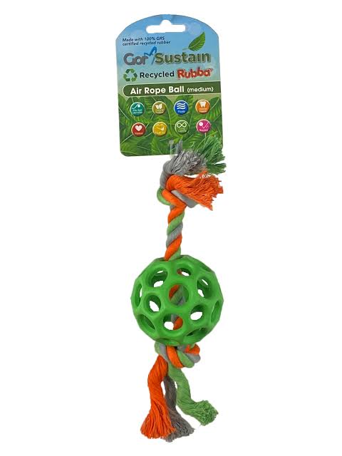 Gor Sustain Rubba Air Rope Ball - Large / 10.5cm / Green