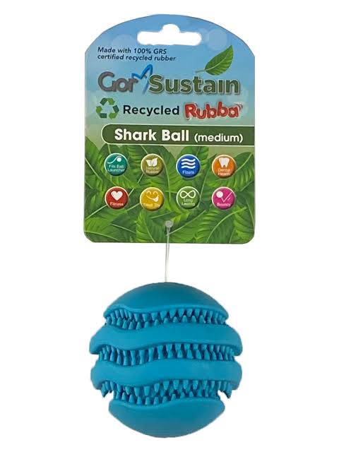 Gor Sustain Rubba Shark Ball - Large / 10.5cm / Blue