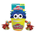 Hasbro Dog Toys Play-Doh Do-Doh T-Shirt Rope And Squeak Tug 7in Yellow/Blue