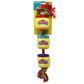 Hasbro Dog Toys Squeak and Crinkle Play-Doh Cans 18in Yellow/Green/Red