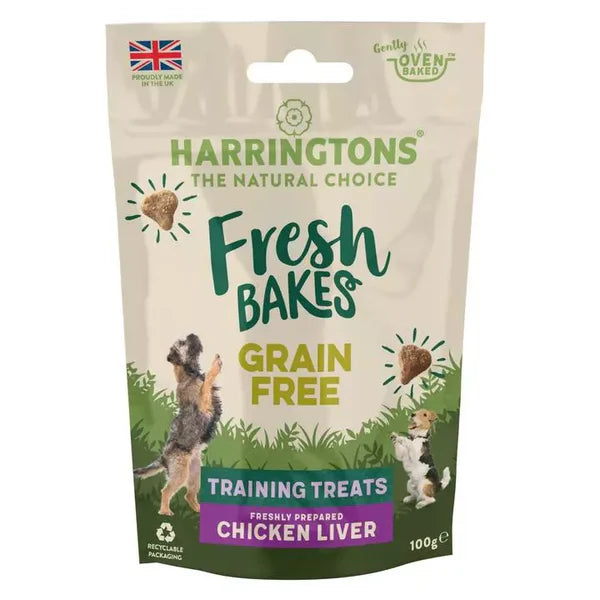 Harringtons Chicken Liver Fresh Bakes Training Treats 100g